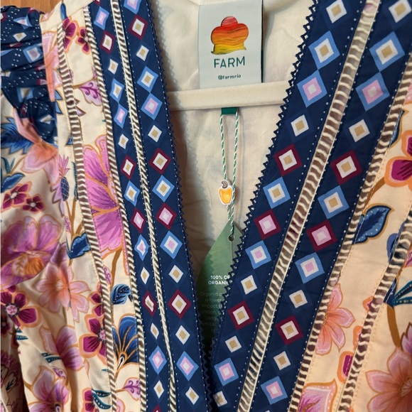 Farm Rio Cream Superbloom Tapestry Organic Cotton Romper - Picture 7 of 11